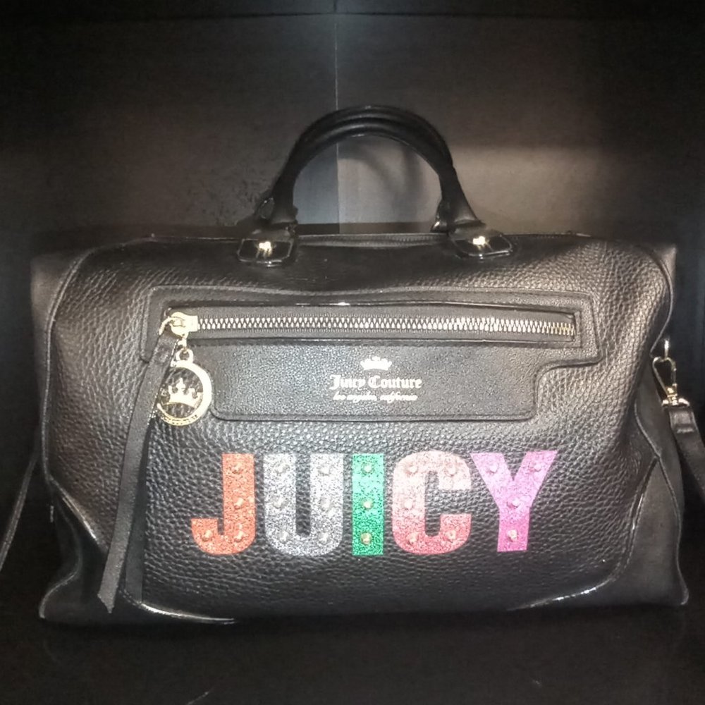 Juicy Couture Candy Satchel Bag Glitter Letters